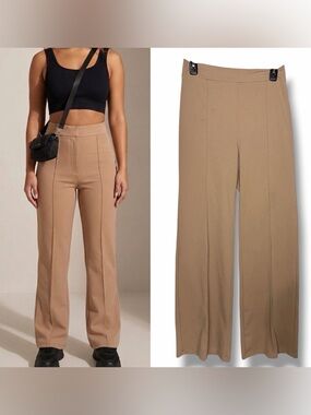Fashion Nova Beige Neutral Tan Front Seam Pants Size Large